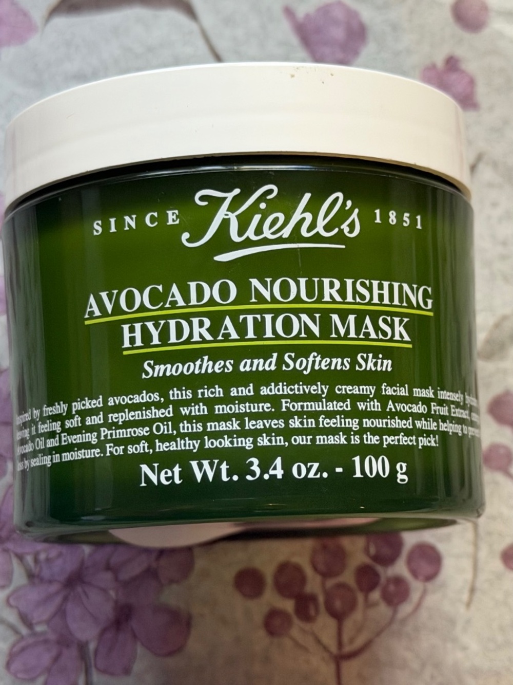 Kiehl's Avocado Nourishing Hydration Mask 3.4 oz Listing